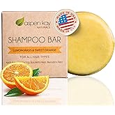 Aspen Kay Naturals Moroccan Argan Oil Shampoo Bar, Organic, Vegan, Volumizing Shampoo for Curly or Straight Hair. Citrus Scent, Paraben & Sulfate Free, Made in USA - 3 oz.
