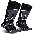2/3 Pack Women's Ski Socks for Skiing Snowboarding Warm Winter Thermal Socks