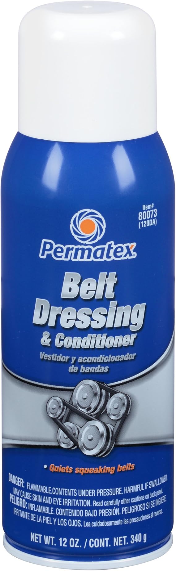 Permatex 80073 Belt Dressing and Conditioner, 12 oz. net Aerosol Can