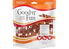 Good'N'Fun Triple Flavored Rawhide Kabobs for Dogs, 1.5 Pound (Pack of 1)