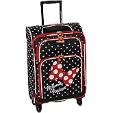American Tourister Disney Softside Luggage with Spinner Wheels, Minnie Mouse Red Bow, 21-Inch