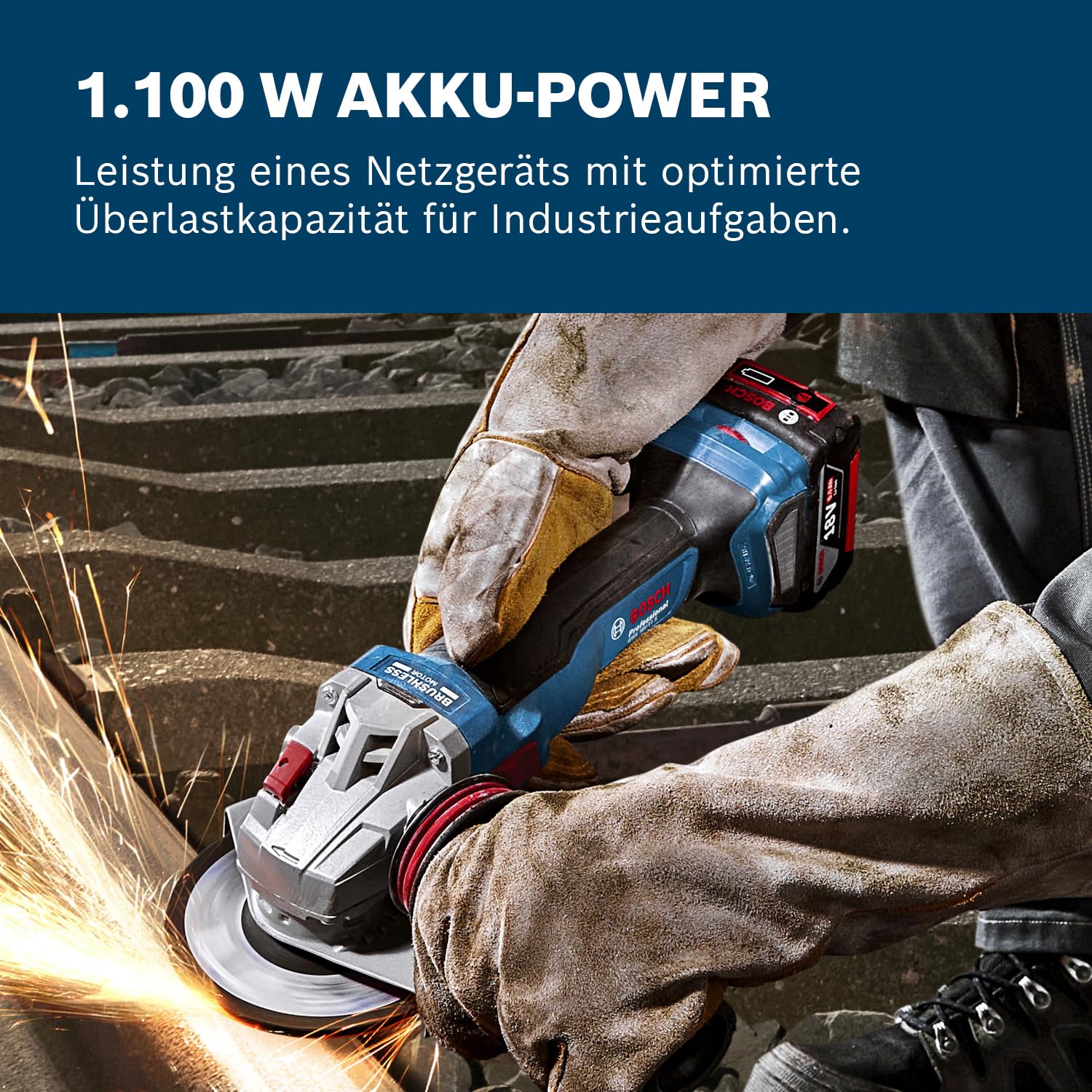 Bosch Professional 18V System Akku-Winkelschleifer GWS 18V-11 S (Scheibendurchmesser 125 mm) 4