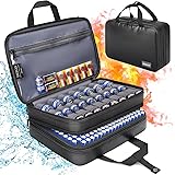 DEEGO Battery Organizer Storage Case, 2 Layer Large