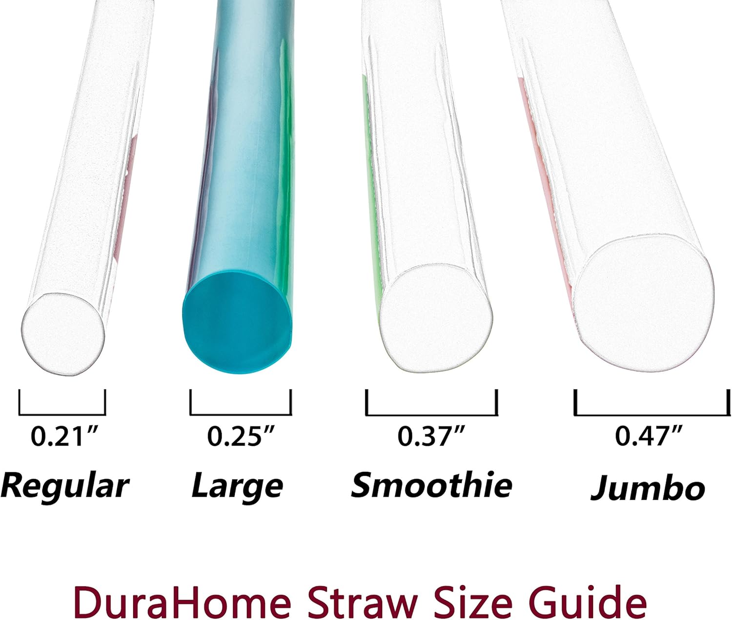 Plastic Drinking Straws, 250 Count BPA-Free Multi-Colored Disposable Plastic Straws 8.25" Long, Assorted - DuraHome (250 Pack): Kitchen & Dining