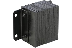 Vestil 1012-6 Laminated Rubber Dock Bumper 10 In. x 12 In. x 6 In. Black