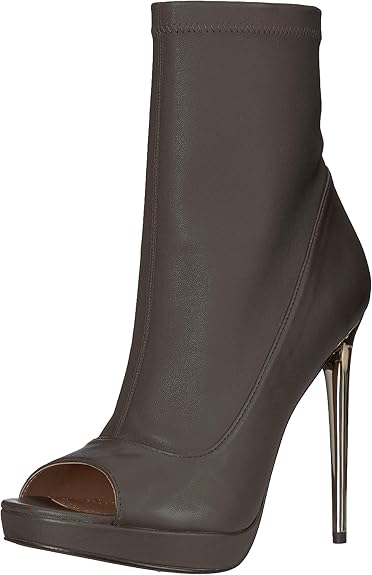 leather peep toe boots