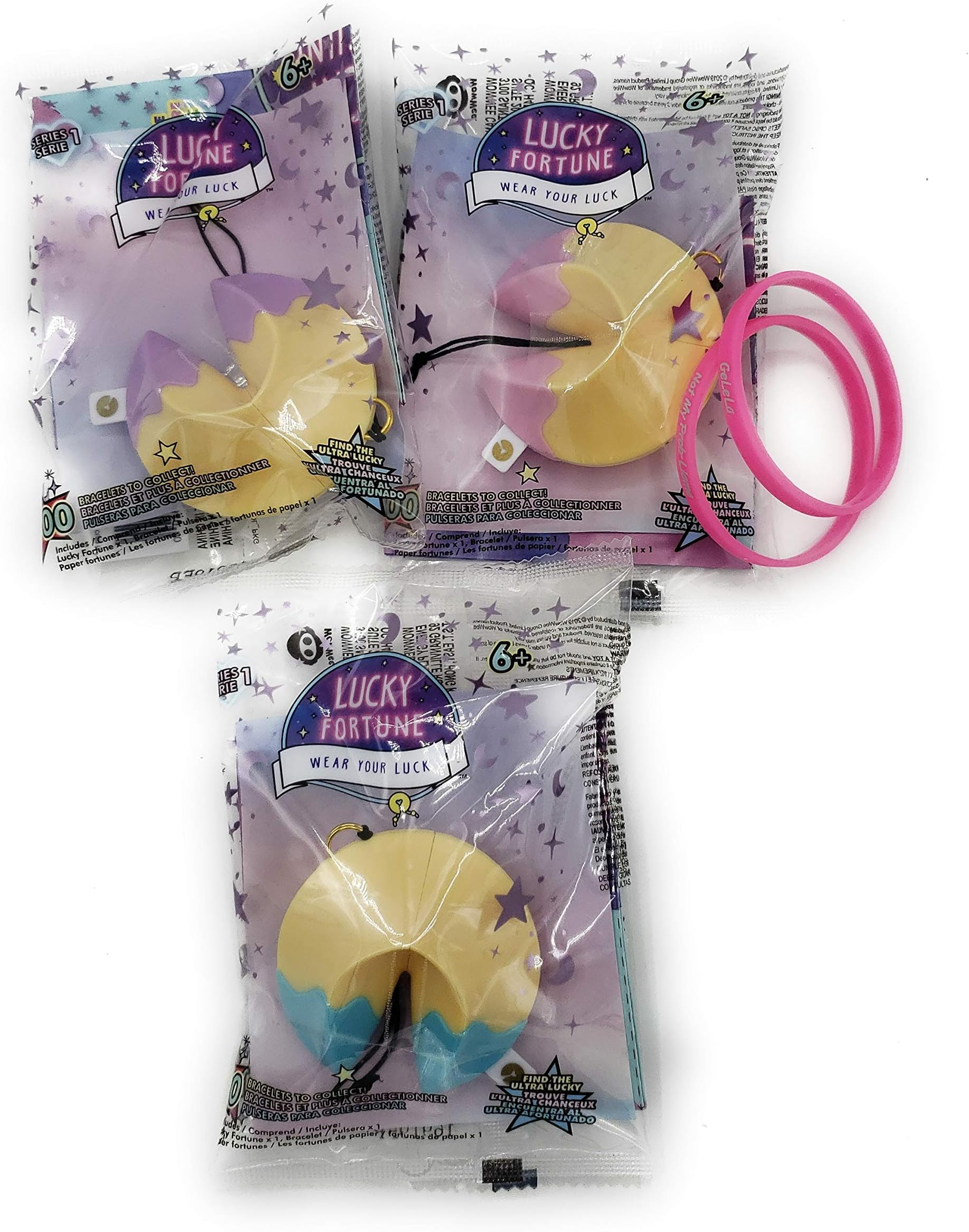 GeLeLa Lucky Fortune Blind Bracelet Bundle Series 1, 3 Fortunes and 2 Bracelets