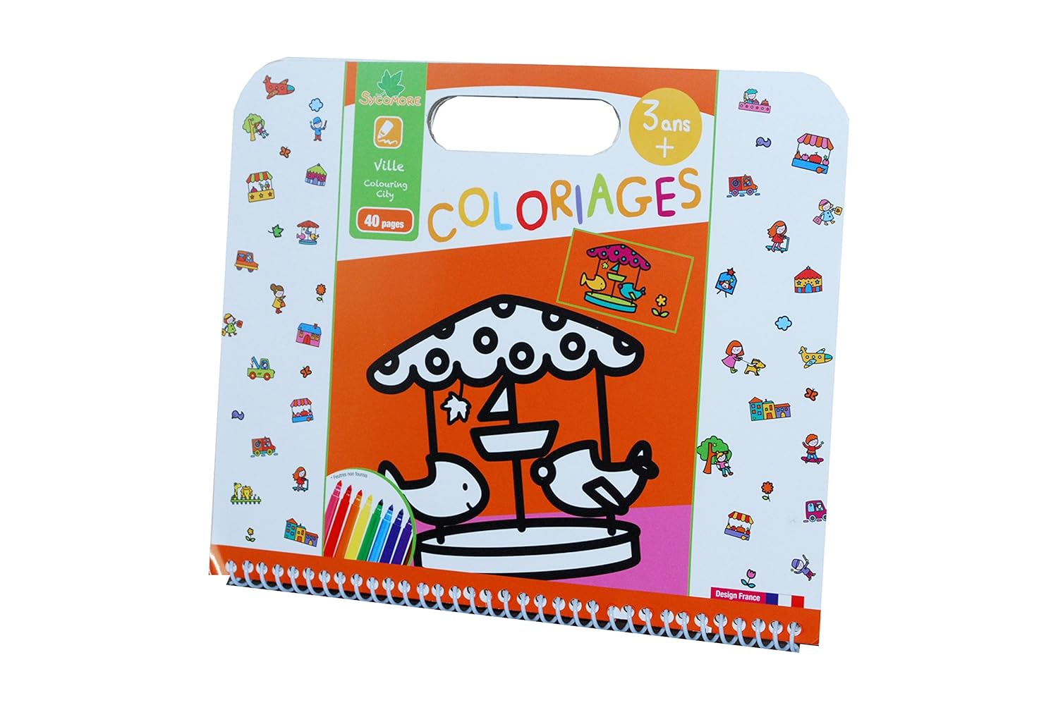 Sy ore CRE6012 Coloriage Enfant Coloriages Villes 40 Pages 3 Ans Amazon Jeux et Jouets