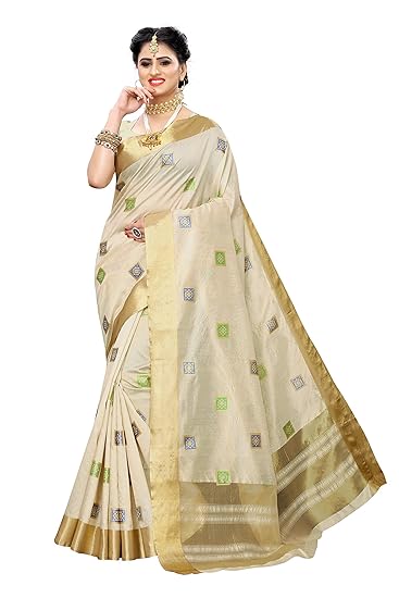 Women Art silk saree SDPL-Kerala printed