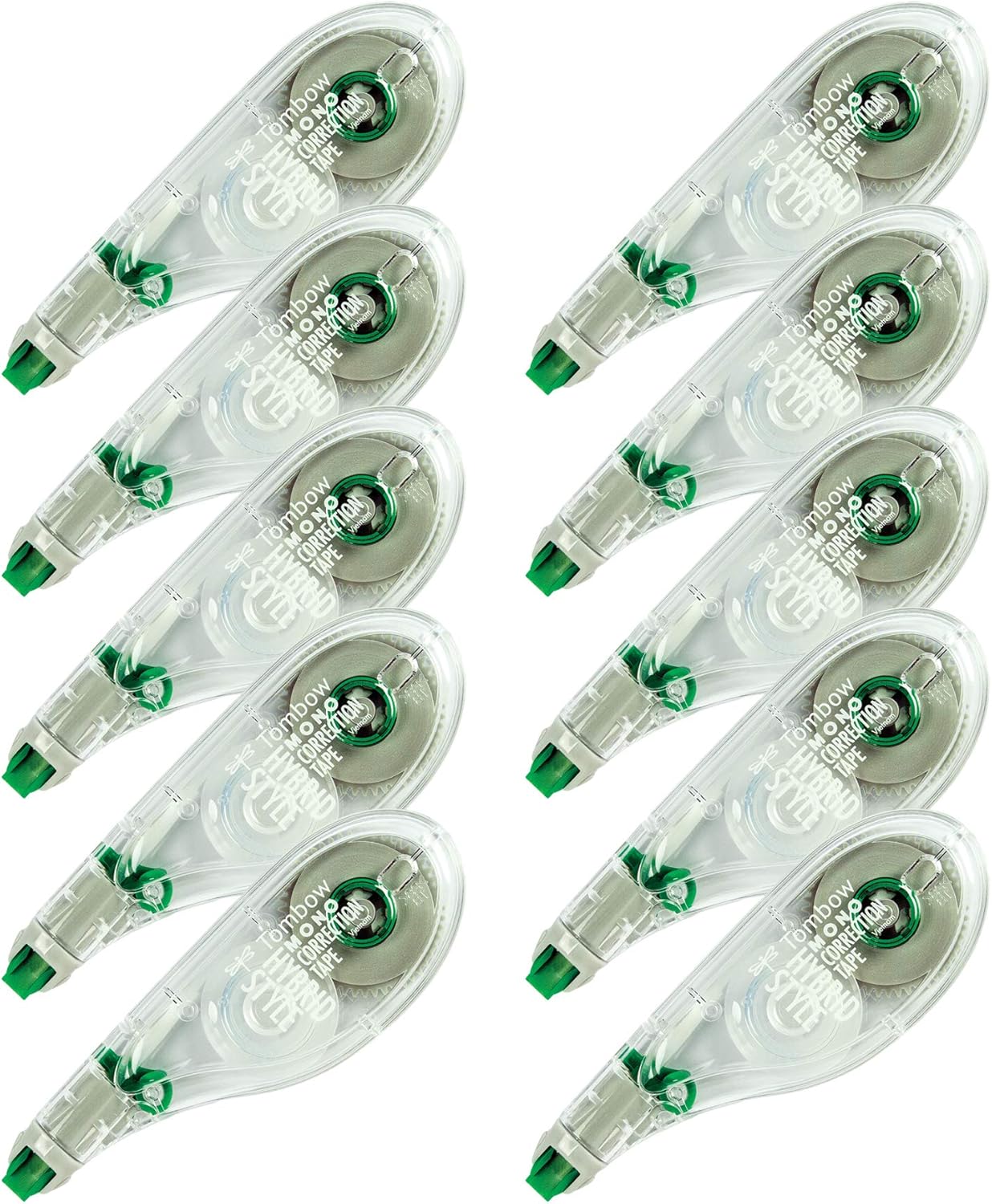 American Tombow 68721 Tombow Mono Hybrid Correction Tape, 10-Pack : White Out : Office Products