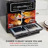Breville Halo Flexi Air Fryer 11L Dual Zone Oven 2400W Black VDF138 view 5