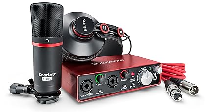 Focusrite Scarlett 2i2 Studio 2nd Gen Usb Audio Interface And Recording Bundle Amazon In Musical Instruments