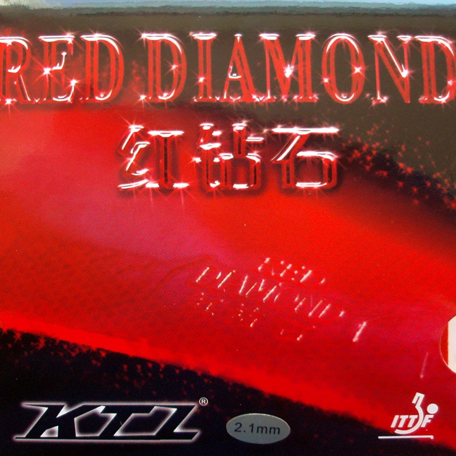 KTL RED Diamond Pips in Table Tennis RED Rubber Sheet