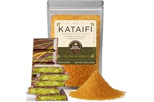 Yelgna & Moust Kataifi Shredded Fillo Dough Pastry, Great for Dubai Chocolate, Knafeh and Kadayif 6 oz. (Enough for 2 Dubai Chocolate Bars)