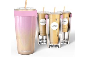 FROST BUDDY Frostbuddy | To Go Buddy - 30 oz Stainless Steel Vacuum Insulated Tumbler Cup - thermal cups for hot and cold drinks - stainless steel Tumbler Dunkin Cup (30oz To-Go Buddy | Roseannagradient)