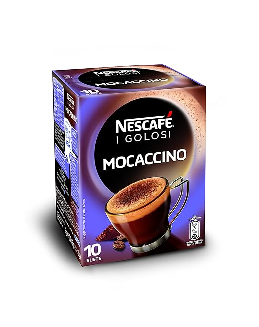 title=Nescafé- Caffè Golosi, Mocaccino Preparato Solubile in Polvere al Caffè e Cacao-