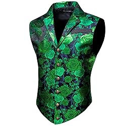 Barry.Wang Green St. Patrick's Day Victorian Vest