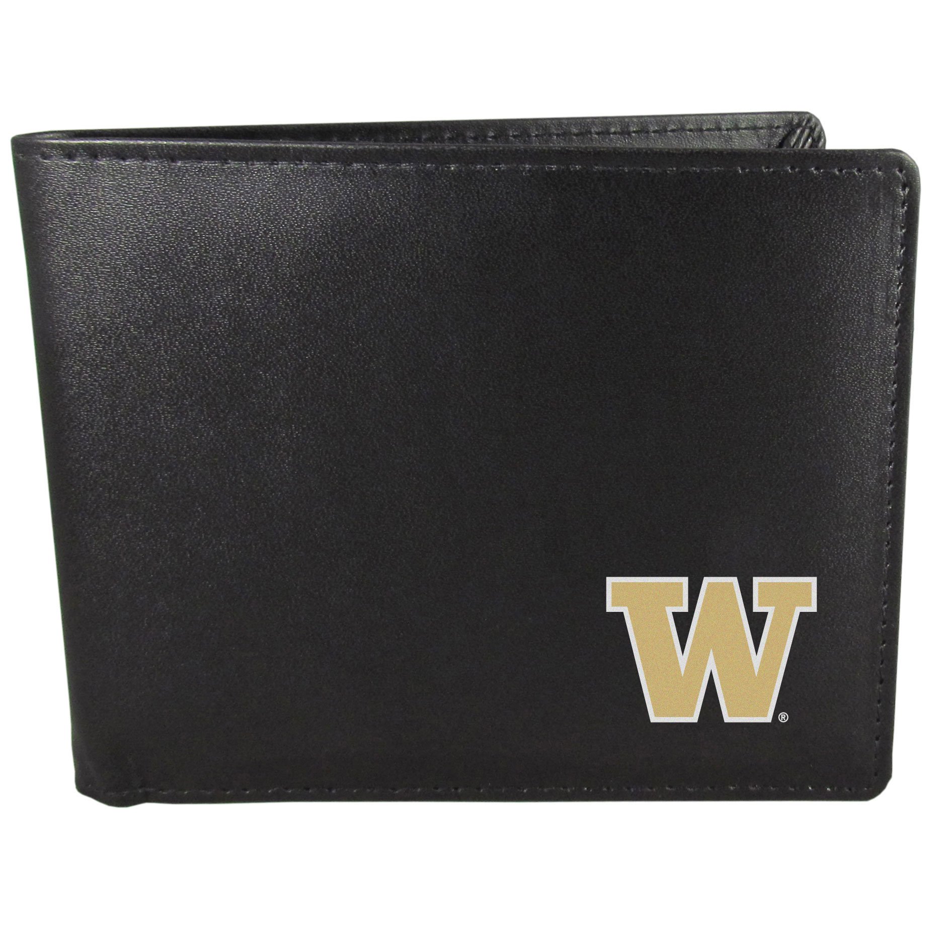 Siskiyou NCAA Sports Mens Washington Huskies Bi-fold Wallet One Size Black