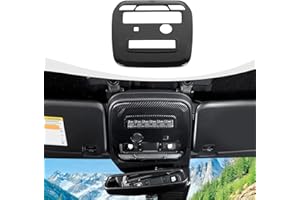 RAZPOY for Bronco Front Reading Light Panel Trim Cover Compatible with 2021 2022 Ford Bronco Carbon Fiber Interior Accessories 2-Door 4-Door