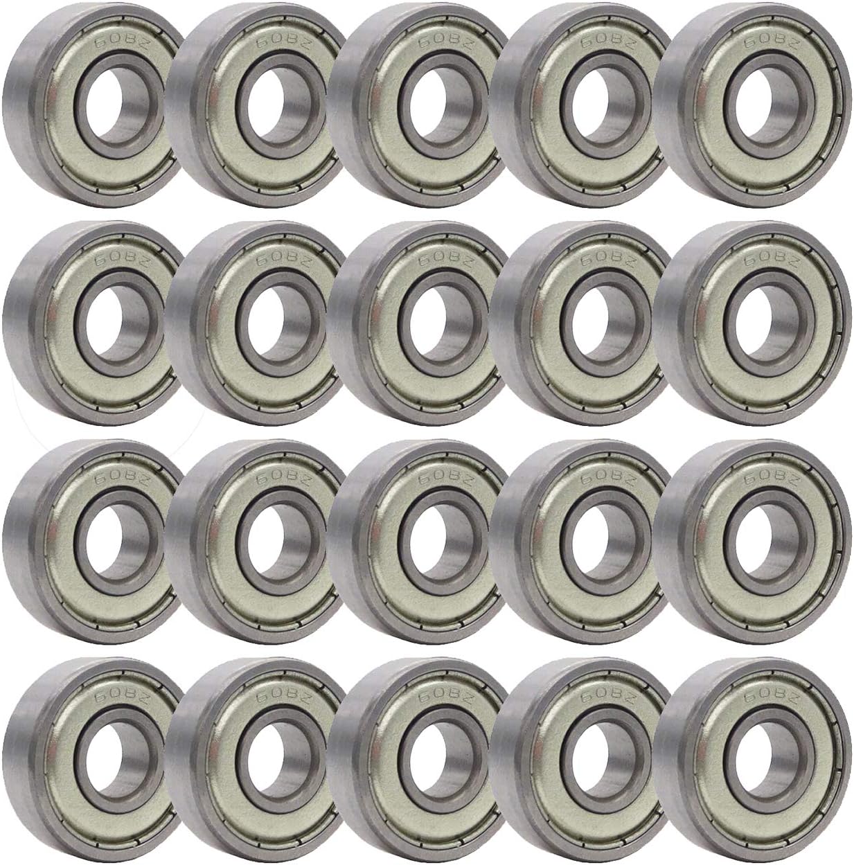 for Any Products Using Roller Skate Wheels Carbon Steel 608Z ABEC1 Wheel Bearings Rollerex 20