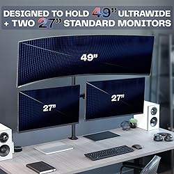 VIVO Triple Monitor Extra Tall Desk Mount for up to
