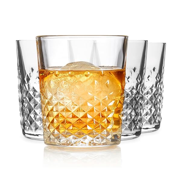 LIBBEY CARATS DOUBLE OLD FASHIONED GLASSES, 12 OZ...
