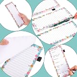 Thboxes 3 Pack Magnetic Shopping List Pad Fridge 180 Sheets Floral Style view 3