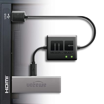 最新版 Amazon Fire Tv Stick専用 Mission Cables あらゆるテレビ Usbポートから Ac電源を使用せず利用可能 テレビ Tv 配線を美しく 壁掛けテレビにも最適 Tv マウント アクセサリーfire Tv 本体は含まれません