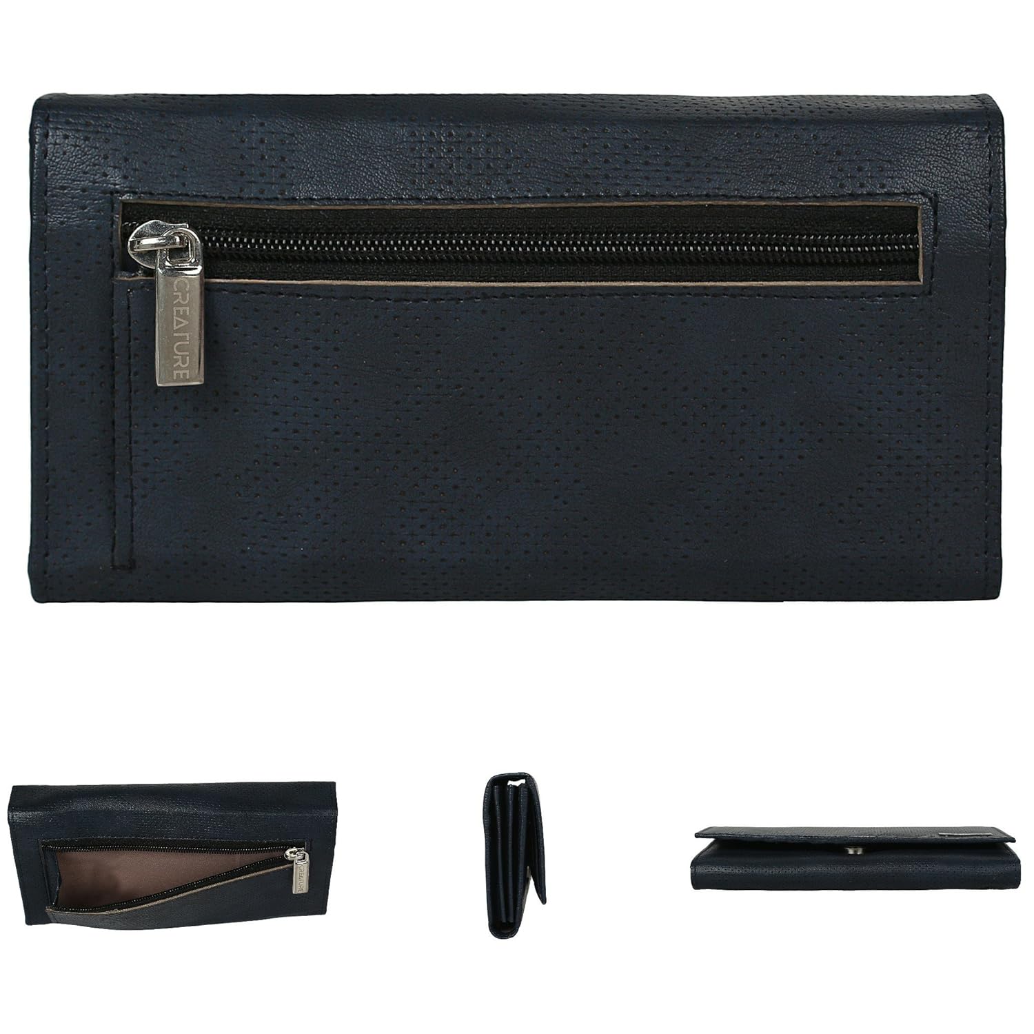 creature handcrafted women's clutch(color-blue||cl-03)