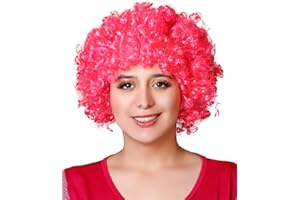MATISSA Unisex Clown Wig Circus Funny Fancy Party Dress Accessory Afro Stag Do Fun Joker