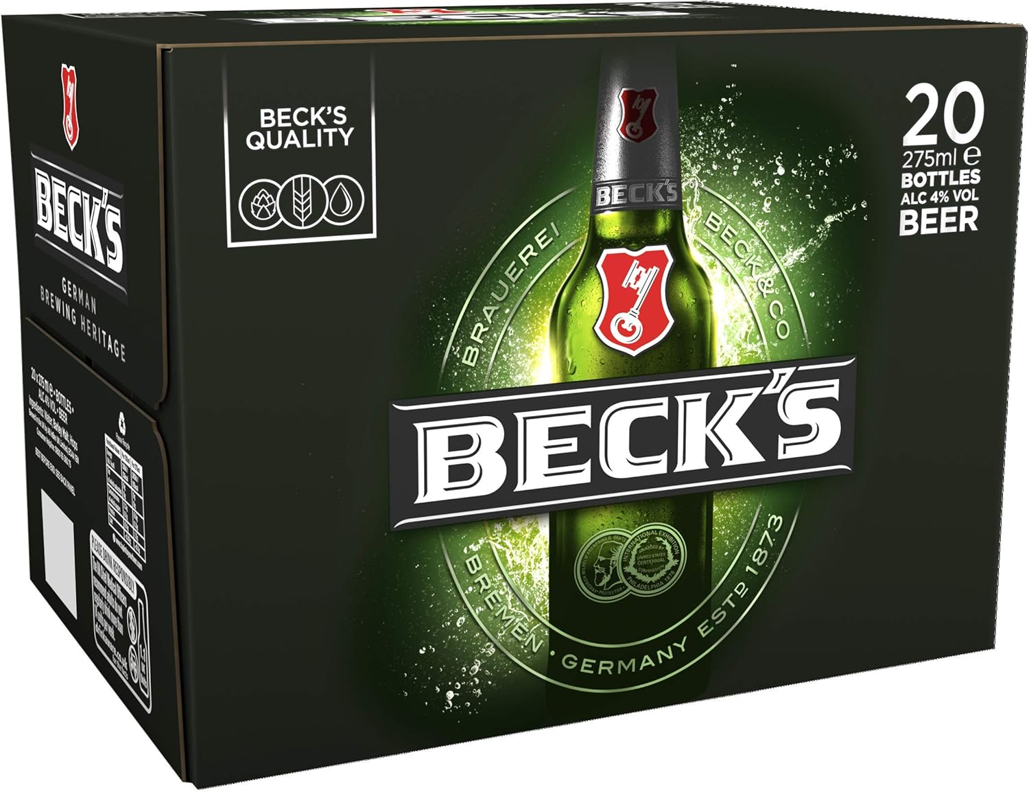 Becks German Lager Beer 4 Percent ABV, 20 x 275 ml Amazon.co.uk Grocery