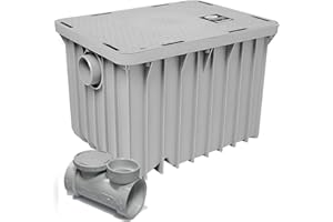 Endura 3920A02 20GPM, 20/40, 2-Inch Connection Grease Interceptor, Gray