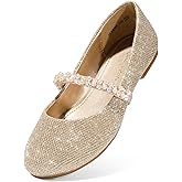 DREAM PAIRS Girls Mary Jane Dress Shoes Ballerina Flats for Wedding, Party (Toddler/Little Kid/Big Kid)