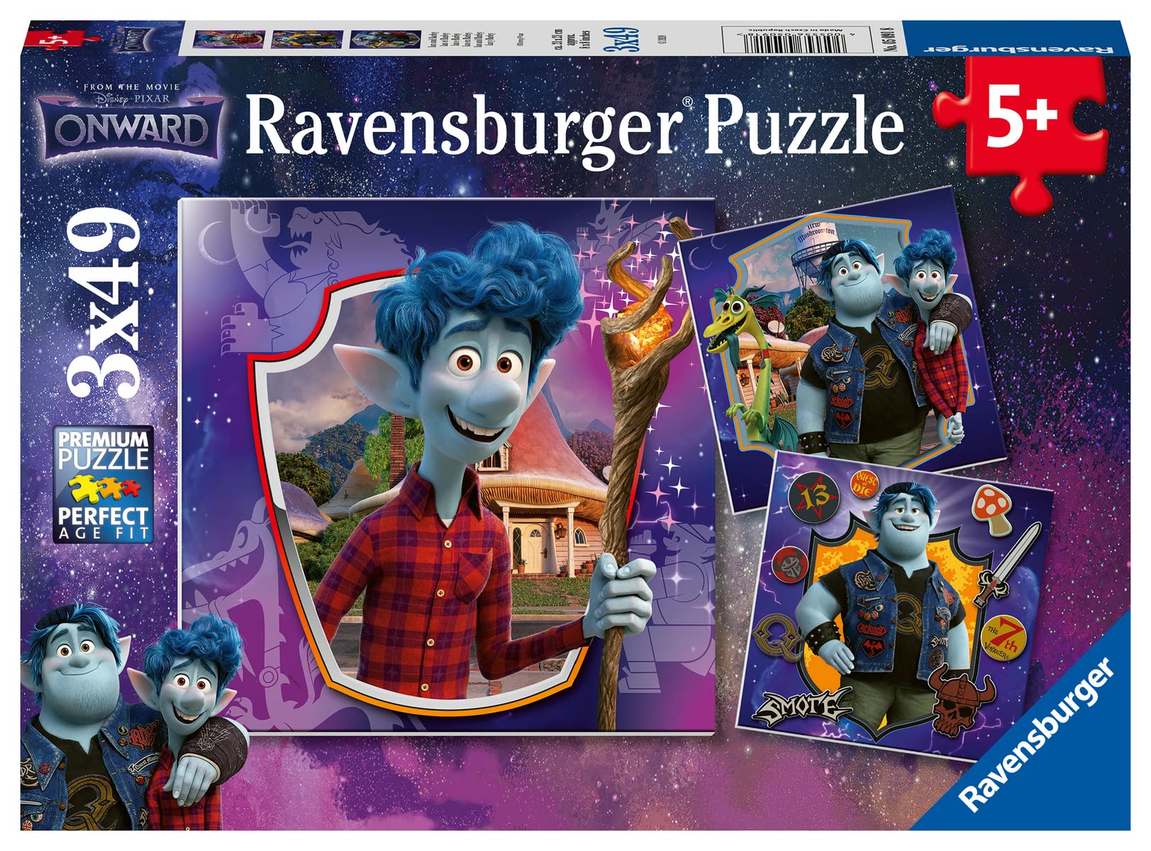 RavensburgerRavensburger Disney Onward - 3 x 49 piece Jigsaw Puzzles for Kids age 5 years and up