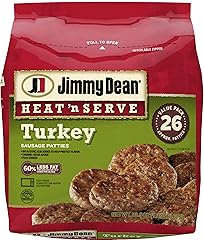 Jimmy Dean, Heat 'N Serve Turkey Sausage Patties, 26 count
