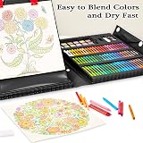 KINSPORY 290 PCS Art Set for Kids Deluxe Coloring Drawing Case Gift view 7