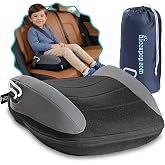 UberBoost Inflatable Booster Seat for Car, Travel Booster Seat, Black/Gray