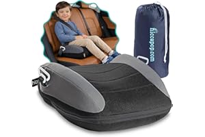 UberBoost Inflatable Booster Seat for Car, Travel Booster Seat, Black/Gray