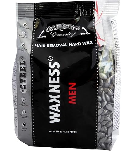 Amazon.com : Waxness Barbero Steel Hard Wax in Can 14 oz (400 g