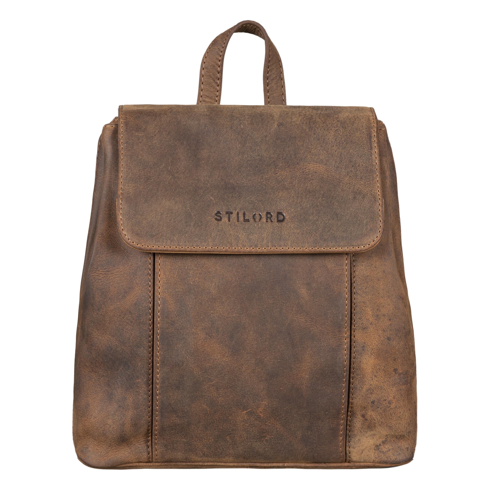 STILORD "Fiona" Leather Backpack Women – Vintage Handbag-Backpack - Elegant Daypack & Rucksack for Work, University & City Genuine Leather Colour:Colorado - Brown