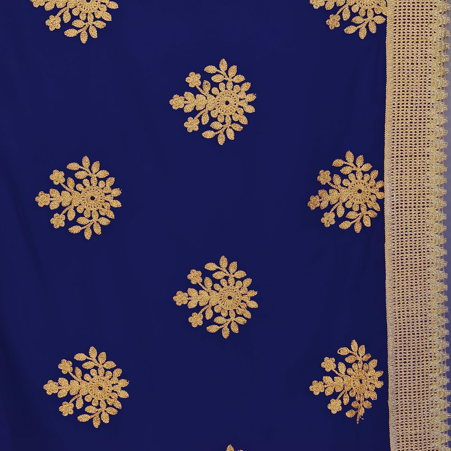 raghukul georgette embroidered saree for women