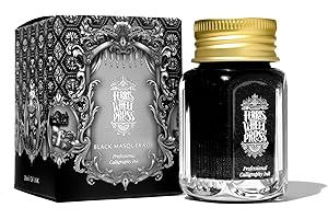 Ferris Wheel Press Calligraphy Ink | Black with Silver Shimmer | 28ml