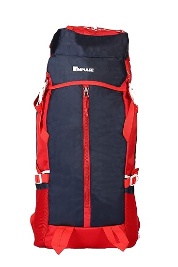 Impulse 65 Ltrs Red Trekking Backpack (Thriller 65 LTR Red)