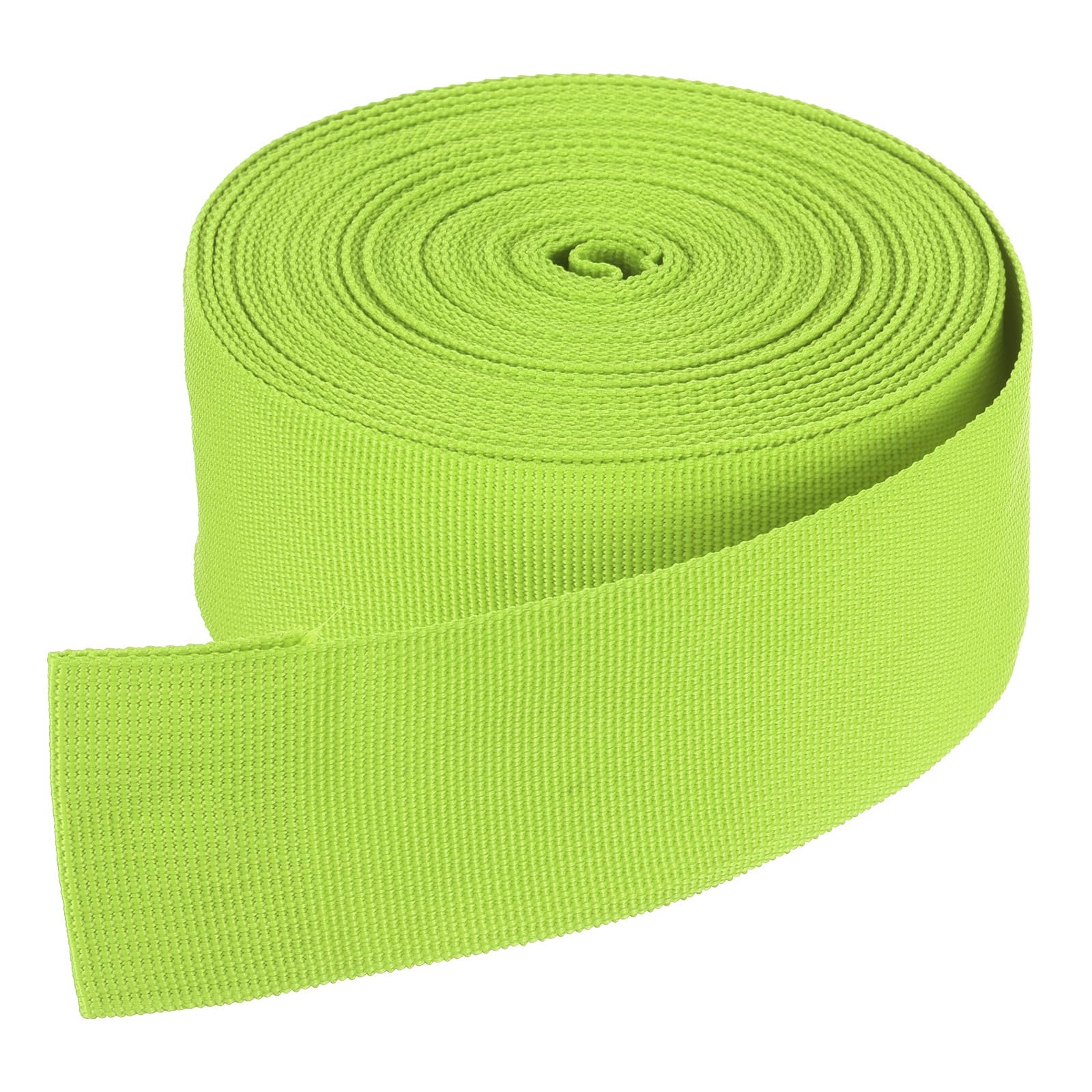 DMiotech 10 Yard x 2 Inch Width Nylon Webbing Strap Poly Flat Webbing Strapping for DIY Craft Backpack Strapping, Sewing, Outdoor Gear Repair, Grass Green