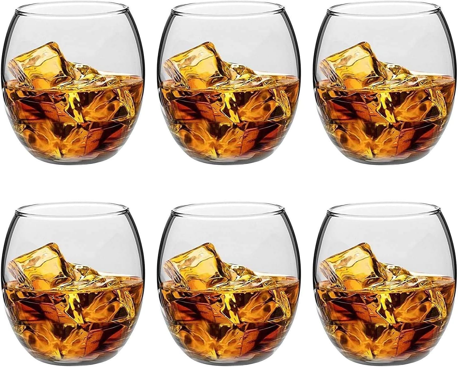 Bicchieri In Vetro Per Acqua Succo Di Frutta Whisky Set Di 6 Bicchieri 405 Cc Lav Empire Stoviglie Bicchieri E Cristalli