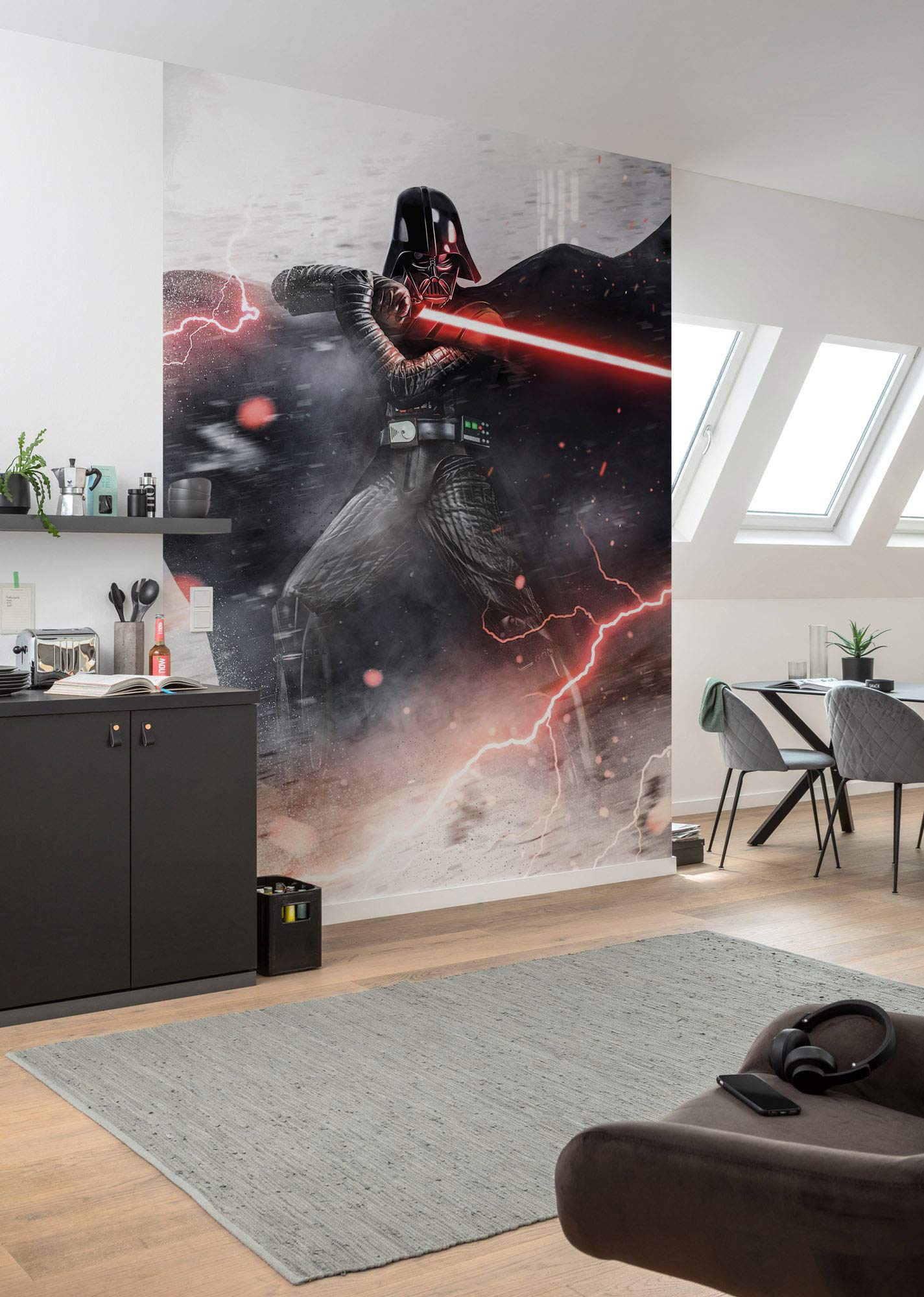 Komar Star Wars IADX4-025 Non-Woven Photo Wallpaper Star Wars Vader Dark Forces Dimensions: 200 x 280 cm (Width x Height)