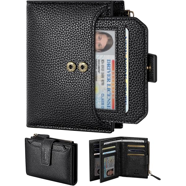 Amazon.com: Leather Credit Card Holder, Women's Wallet with 12
