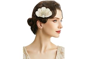 BABEYOND Peacock Feather Hair Clip Peacock Fascinator with Rhinestones Roaring 20s Peacock Flapper Fascinator 1920s Headpiece