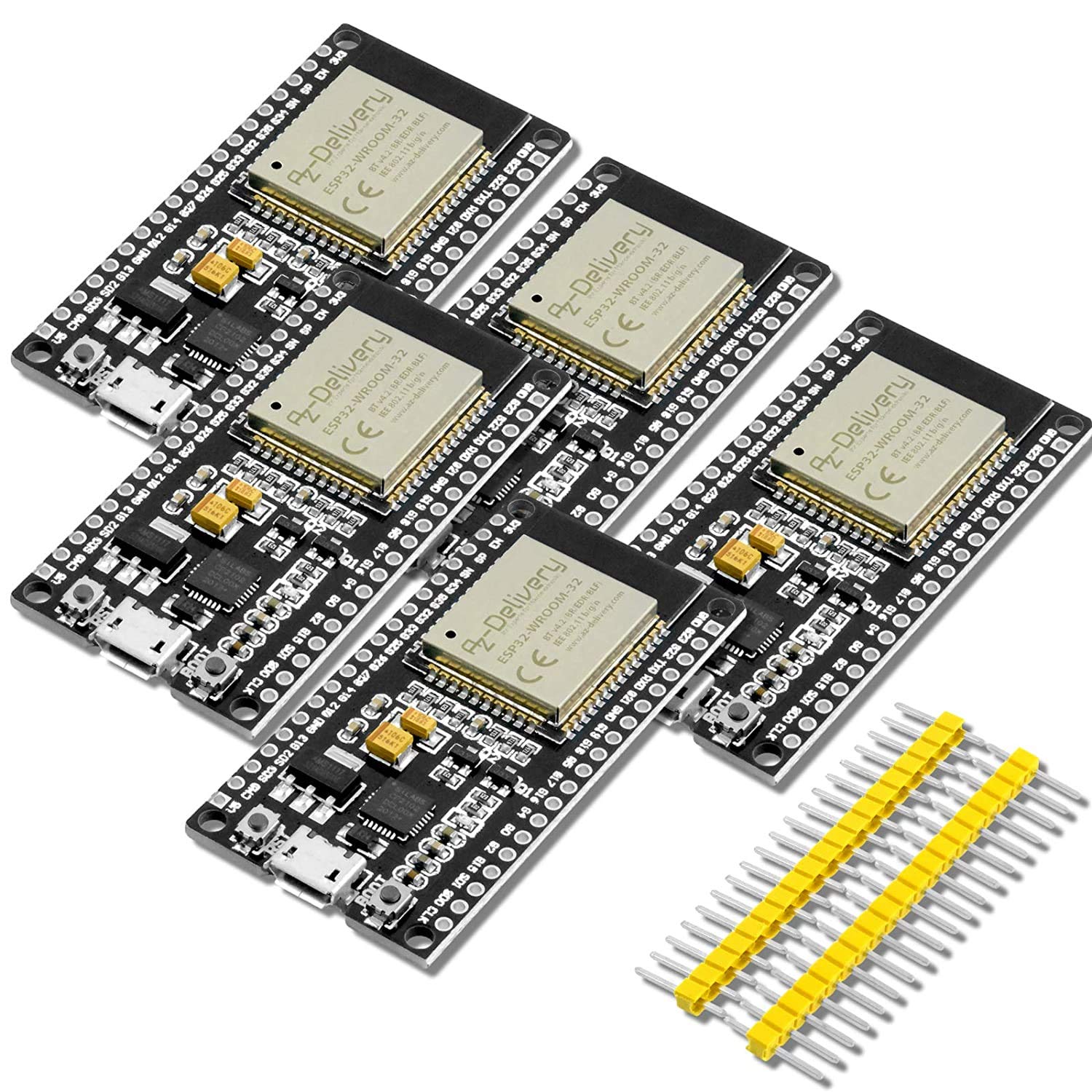 Aud Dev Module AZDelivery ESP32 NodeMCU Dev Kit C WiFi WLAN CP2102 ESP32-WROOM-32D IoT ...
