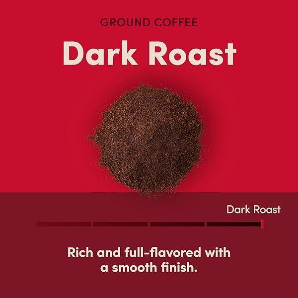 TIM HORTON’S 100% ARABICA DARK ROAST, GROUND COFFEE, 12 OUNCE